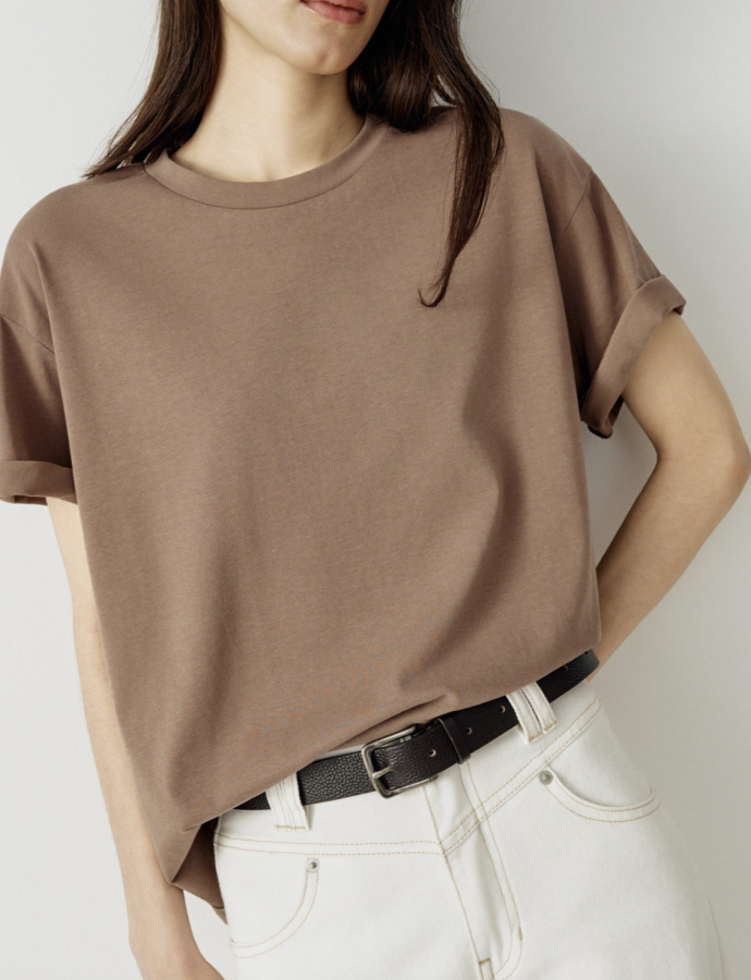 SL6808010217 Շապիկ կիսաթև  KATE OVERSIZE FIT